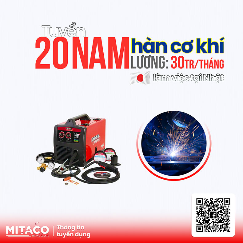 tuyển 20 nam Hàn cơ khí